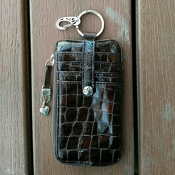 Brighton Handbags - Brighton Brown Croc Leather Essentials Wallet